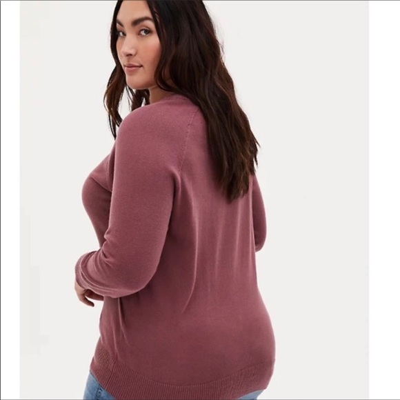 Torrid Pullover Knot Embellished Sweater Size 2 - Picture 3 of 10